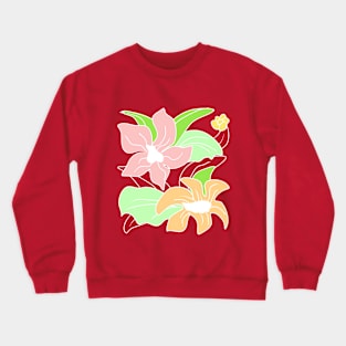 Summer floral design Crewneck Sweatshirt